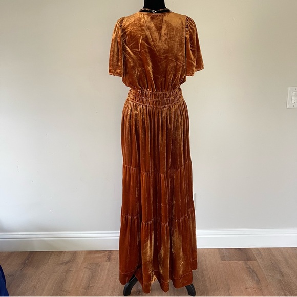 Anthropologie The Somerset Maxi Dress Velvet Edition Size S - Picture 7 of 12